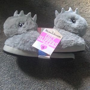 Warm & Snuggy Stegosaurus Dinosaur Cozy Slippers